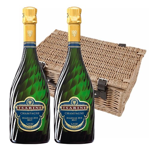Tsarine Millesime 2008 Brut Champagne 75cl Twin Hamper (2x75cl)
